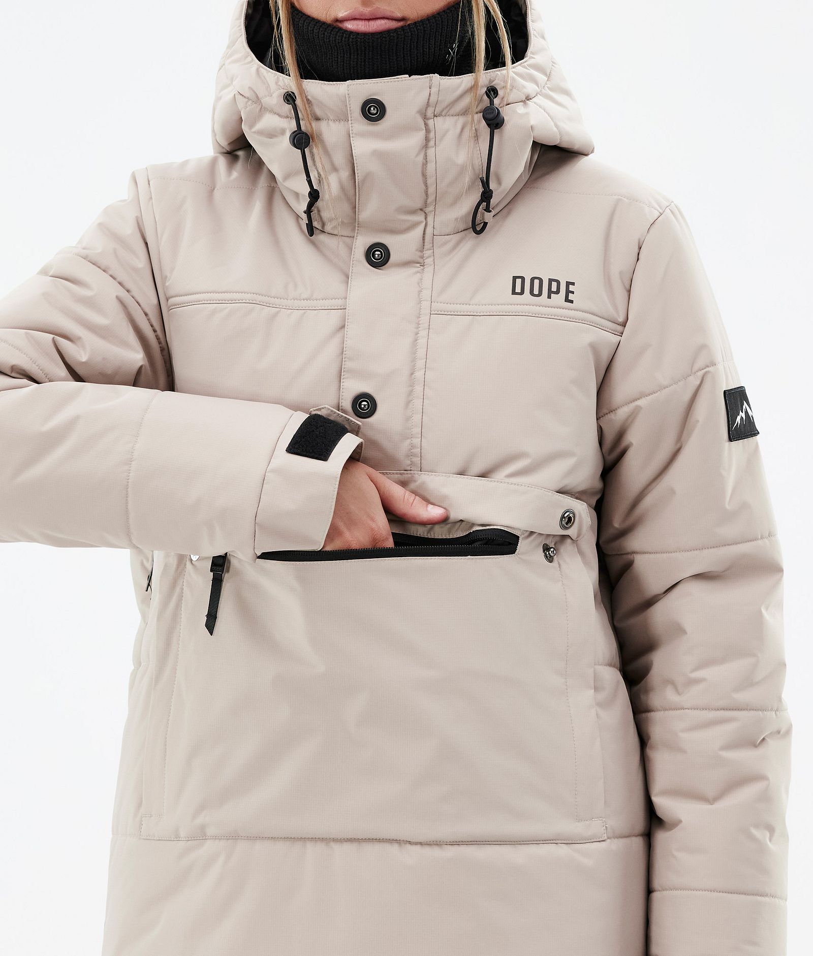 Dope Puffer W Kurtka Snowboardowa Kobiety Sand, Zdjęcie 8 z 8