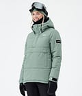 Dope Puffer W Snowboard Jacket Women Faded Green Renewed