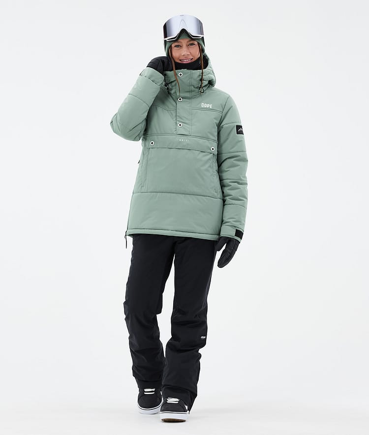 Dope Puffer W Snowboard jas Dames Faded Green, Afbeelding 2 van 8