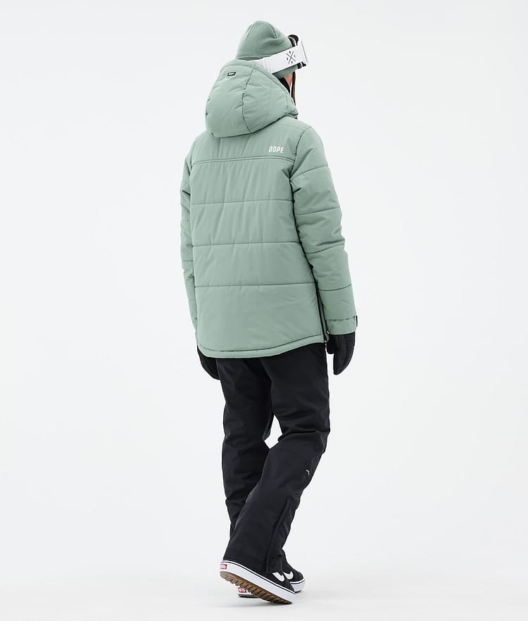 Dope Puffer W Snowboard jas Dames Faded Green, Afbeelding 4 van 8