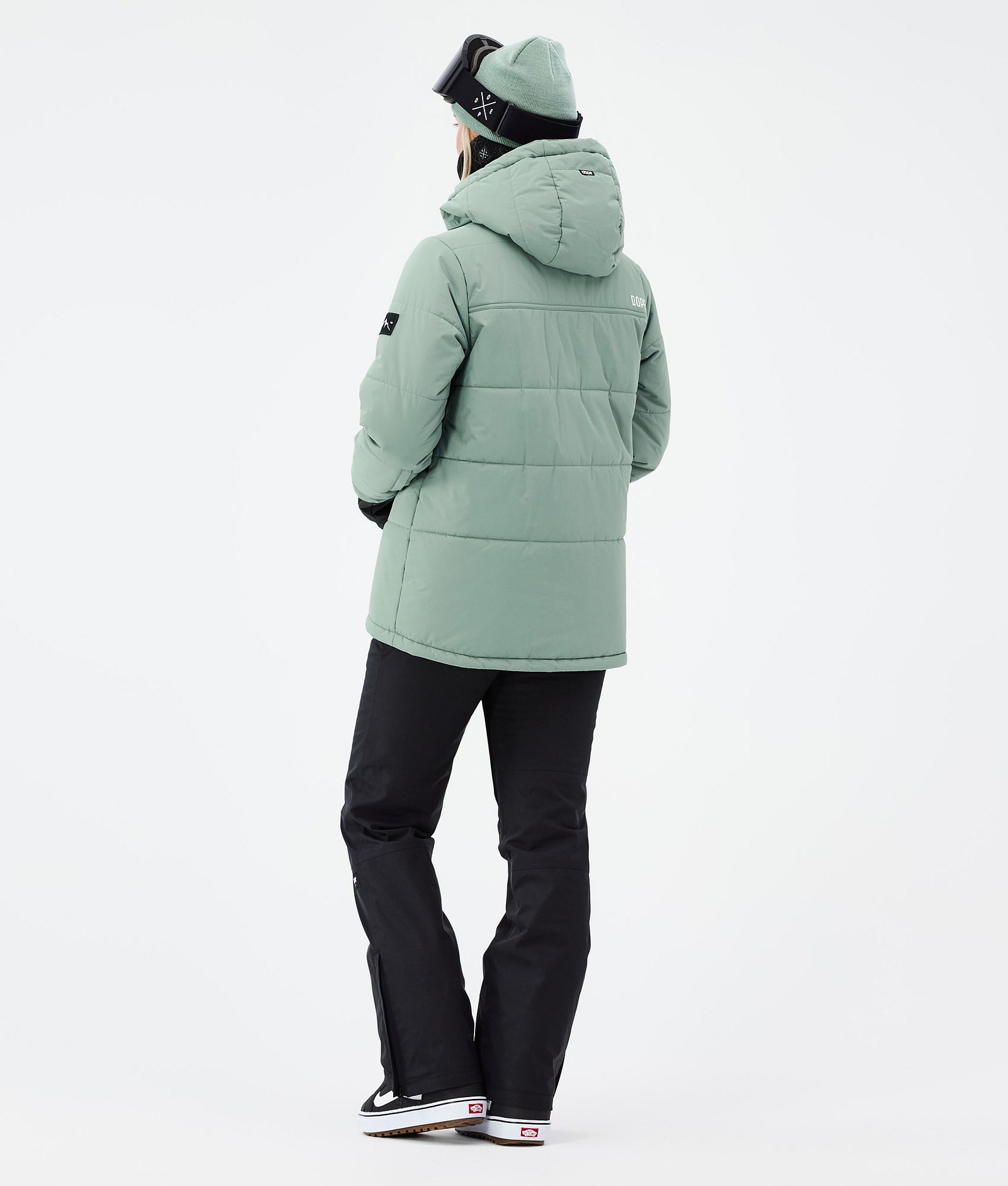 Dope Puffer W Snowboard jas Dames Faded Green Renewed, Afbeelding 4 van 8