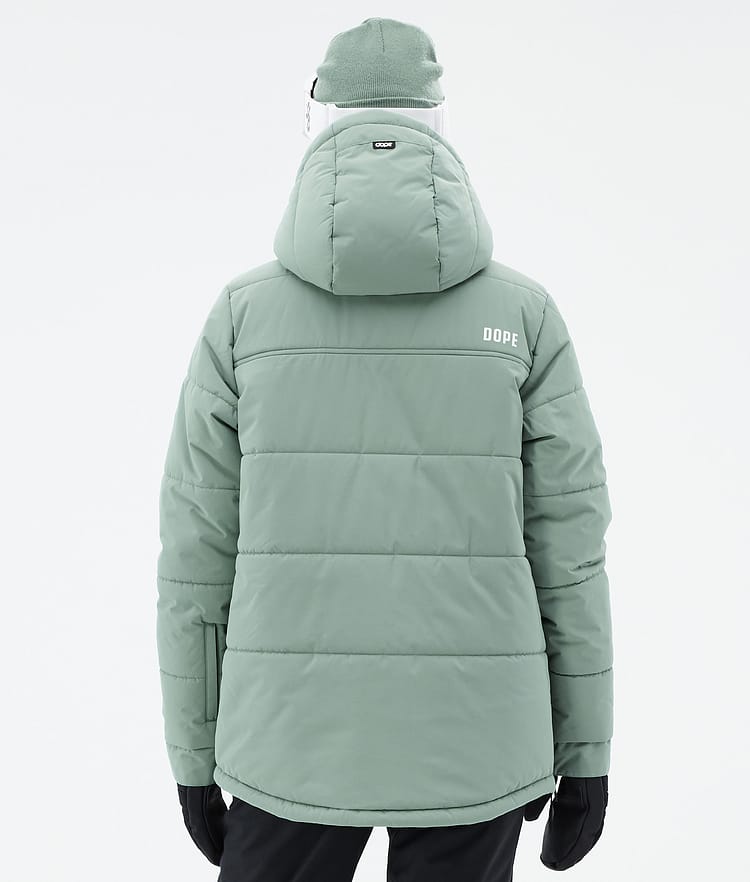 Dope Puffer W Snowboard jas Dames Faded Green, Afbeelding 6 van 8