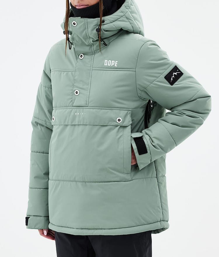Dope Puffer W Snowboard jas Dames Faded Green, Afbeelding 7 van 8