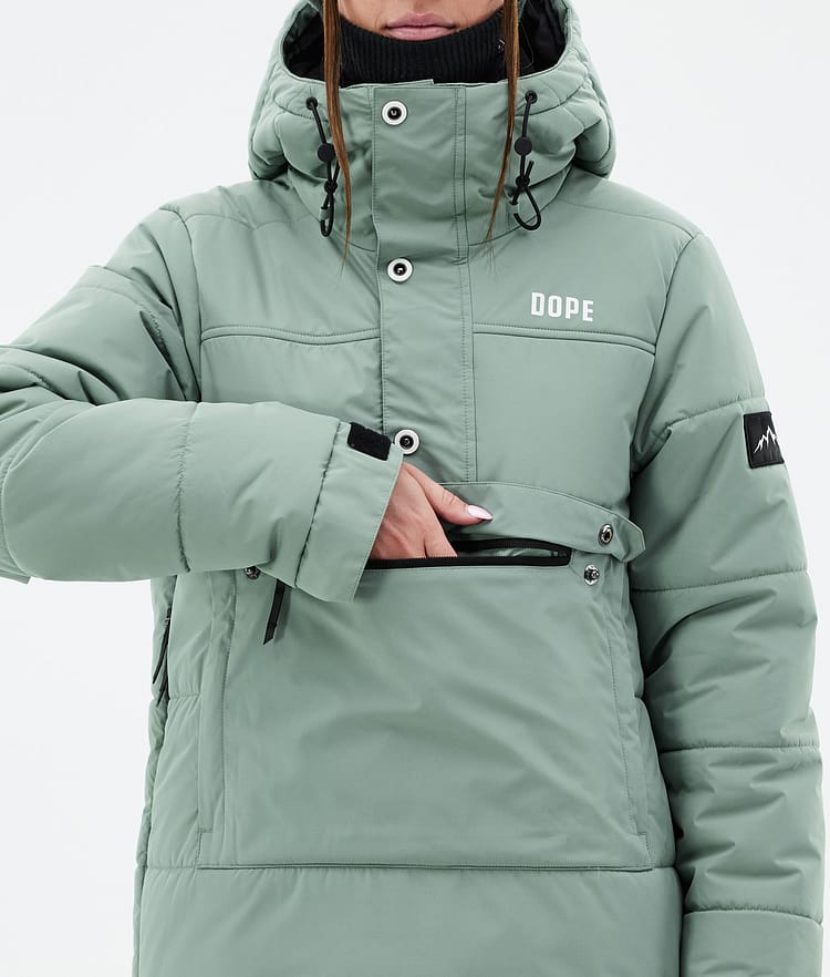 Dope Puffer W Ski jas Dames Faded Green, Afbeelding 8 van 8