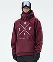 Dope Yeti Snowboard Jacket Men 2X-Up Burgundy