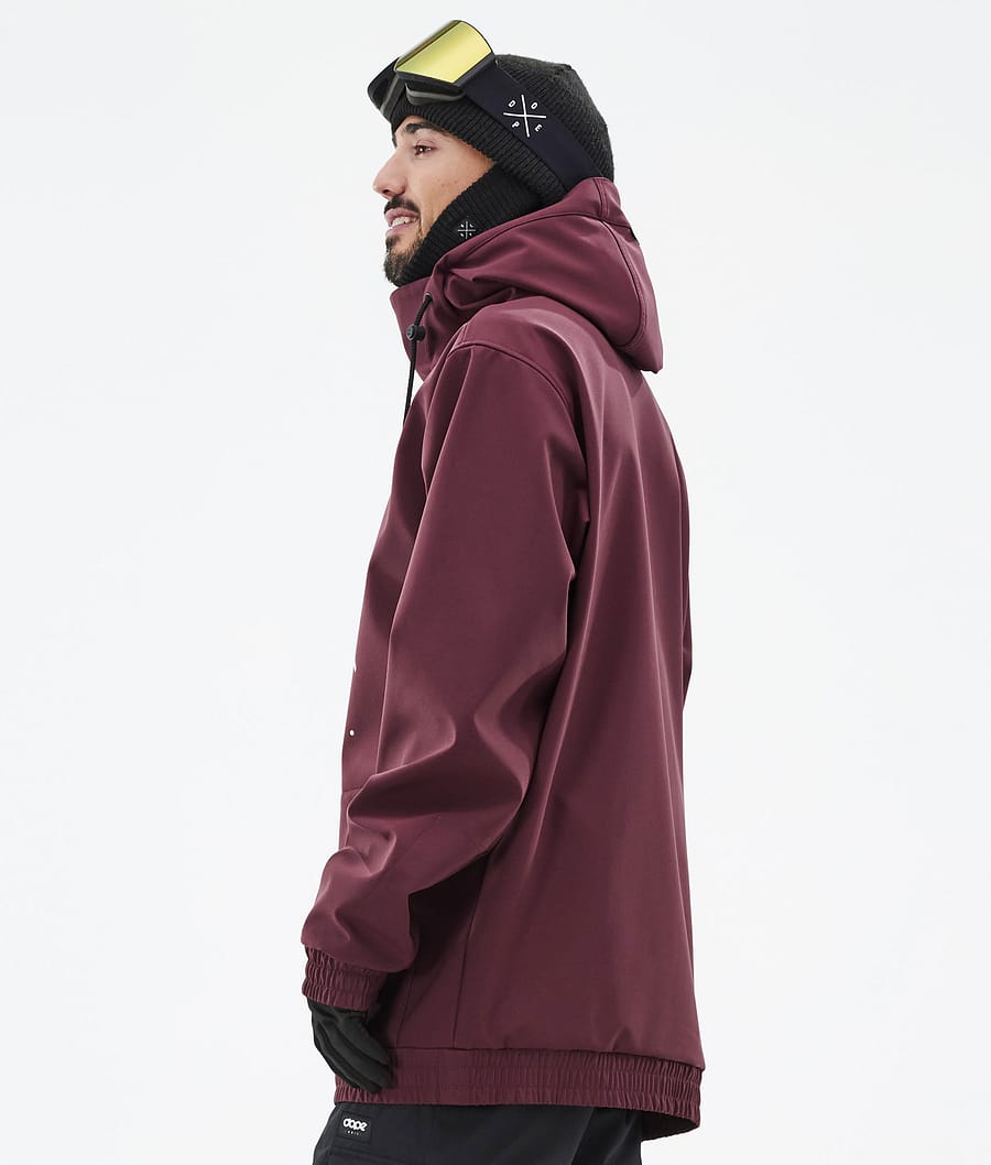 Dope Yeti Men's Ski Jacket 2XUp Burgundy Ridestore UK