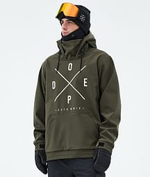 Dope Yeti Ski Jacket Men 2X-Up Olive Green