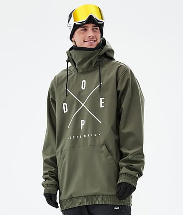Dope Yeti Chaqueta Snowboard Hombre 2X-Up Olive Green