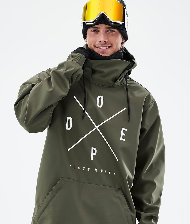 Dope Yeti Bunda na Snowboard Pánské 2X-Up Olive Green