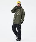 Dope Yeti Ski Jacket Men 2X-Up Olive Green