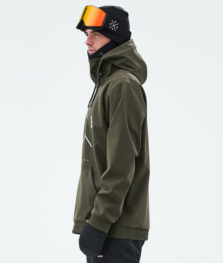Dope Yeti Giacca Snowboard Uomo 2X-Up Olive Green, Immagine 5 di 7
