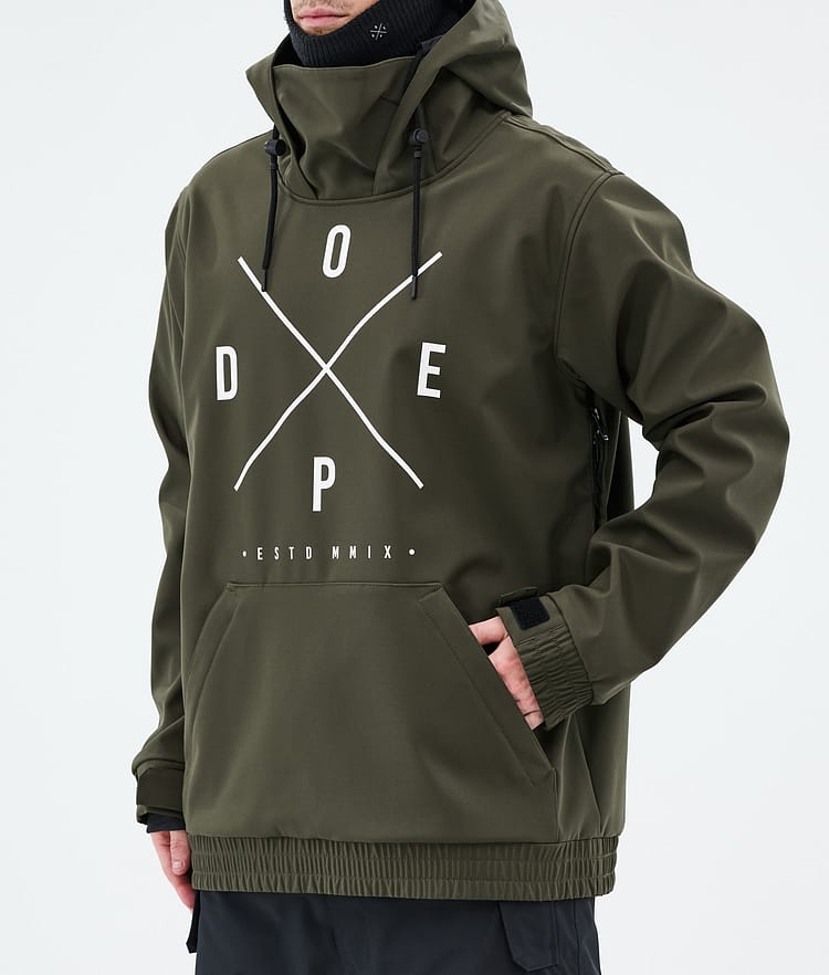 Dope Yeti Giacca Snowboard Uomo 2X-Up Olive Green, Immagine 7 di 7