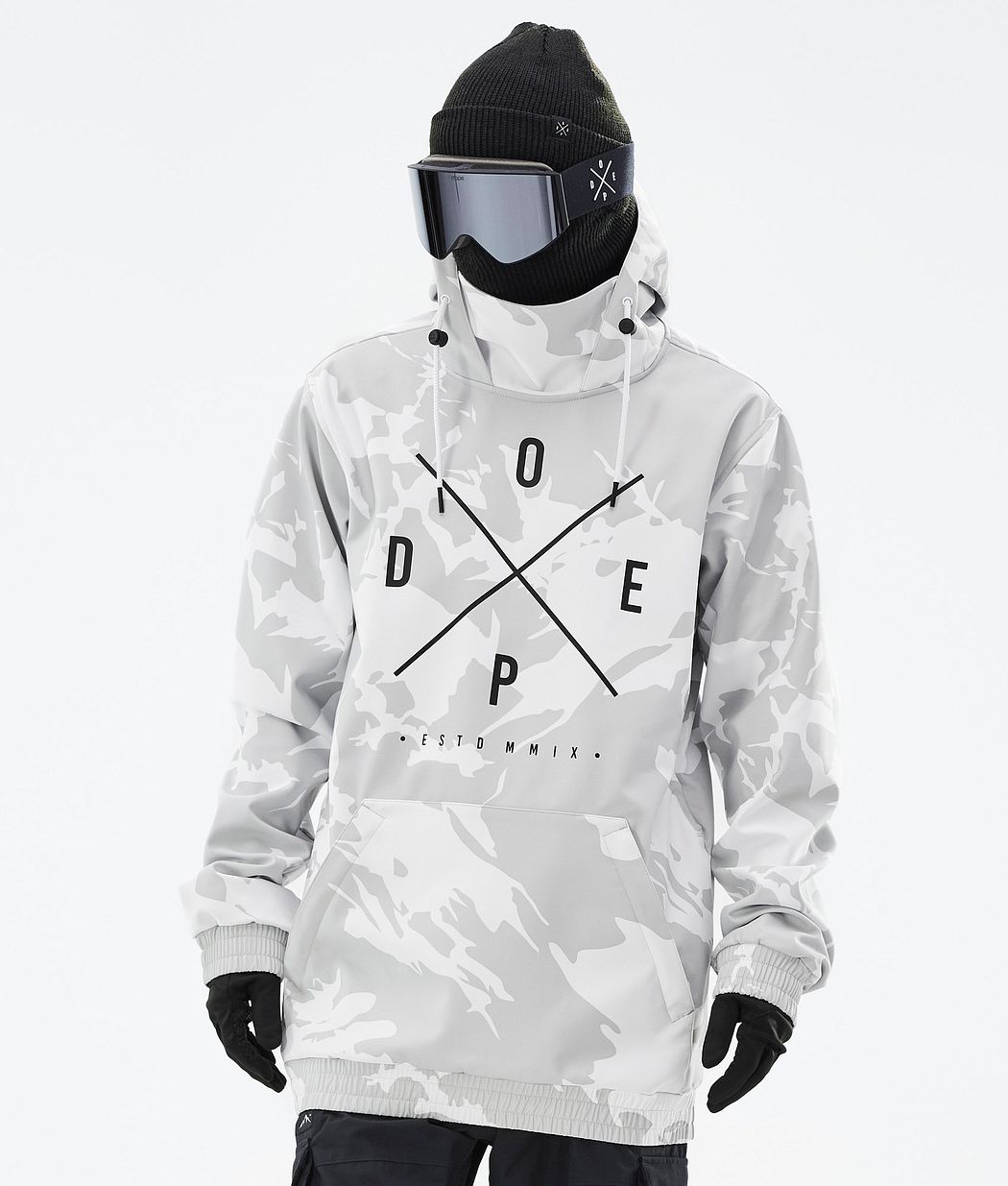 Dope Yeti Ski Jacket Men 2XUp Grey Camo Ridestore UK