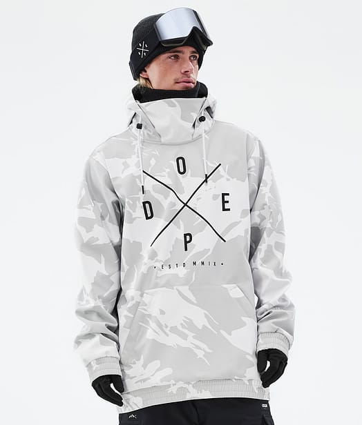 Dope Yeti Snowboard Jacket Men Grey Camo