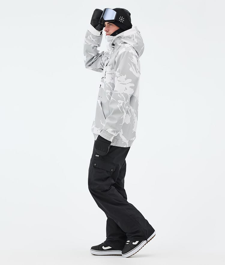 Dope Yeti Snowboard Jacket Men 2X-Up Grey Camo, Image 3 of 7