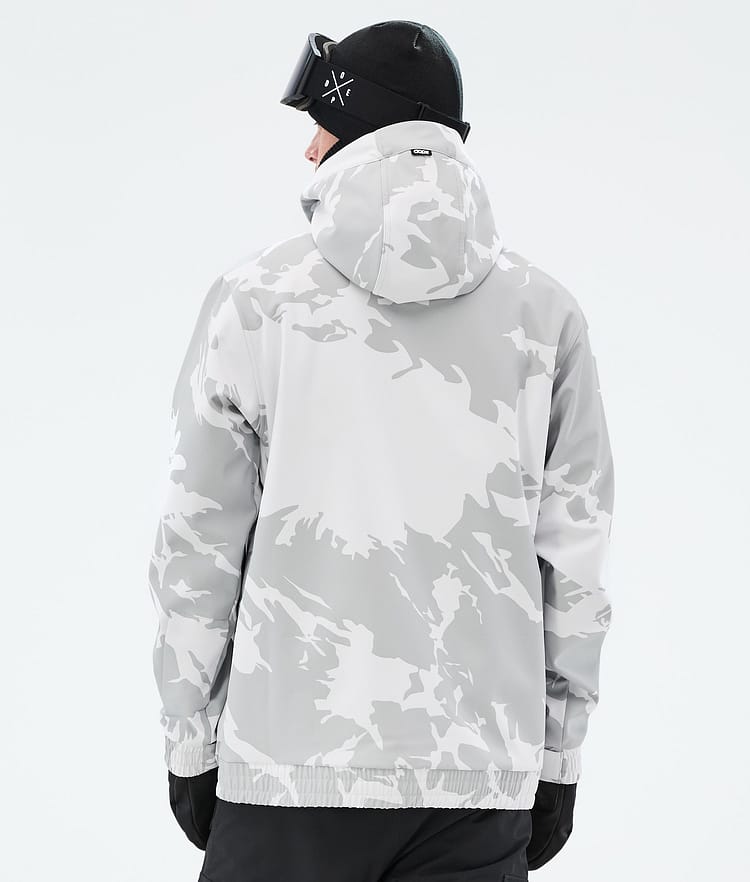 Dope Yeti Snowboard Jacket Men 2X-Up Grey Camo, Image 6 of 7