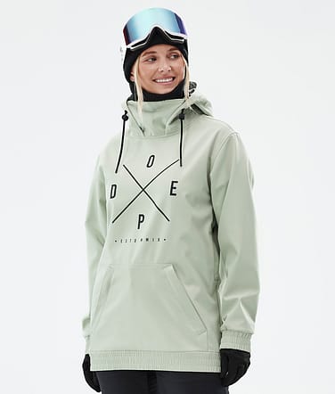 Dope Yeti W Ski Jacket Women 2X-Up Soft Green