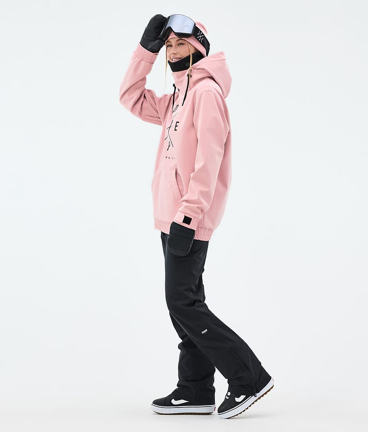 Dope Yeti W Giacca Snowboard Donna 2X-Up Soft Pink, Immagine 4 di 8