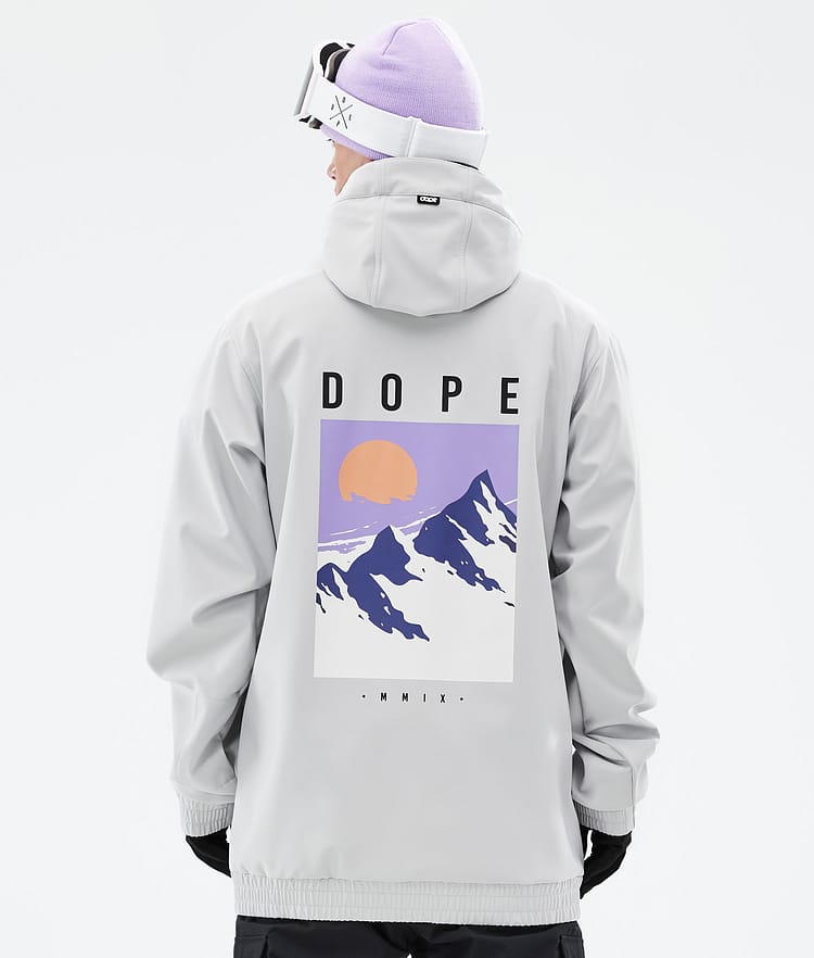 Dope Yeti 2022 Kurtka Snowboardowa Mężczyźni Peak Light Grey, Zdjęcie 1 z 8
