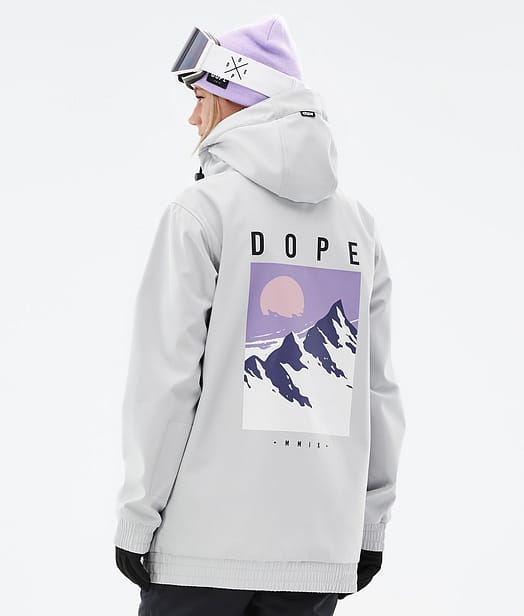 Dope Yeti W 2022 Snowboard jas Dames Light Grey