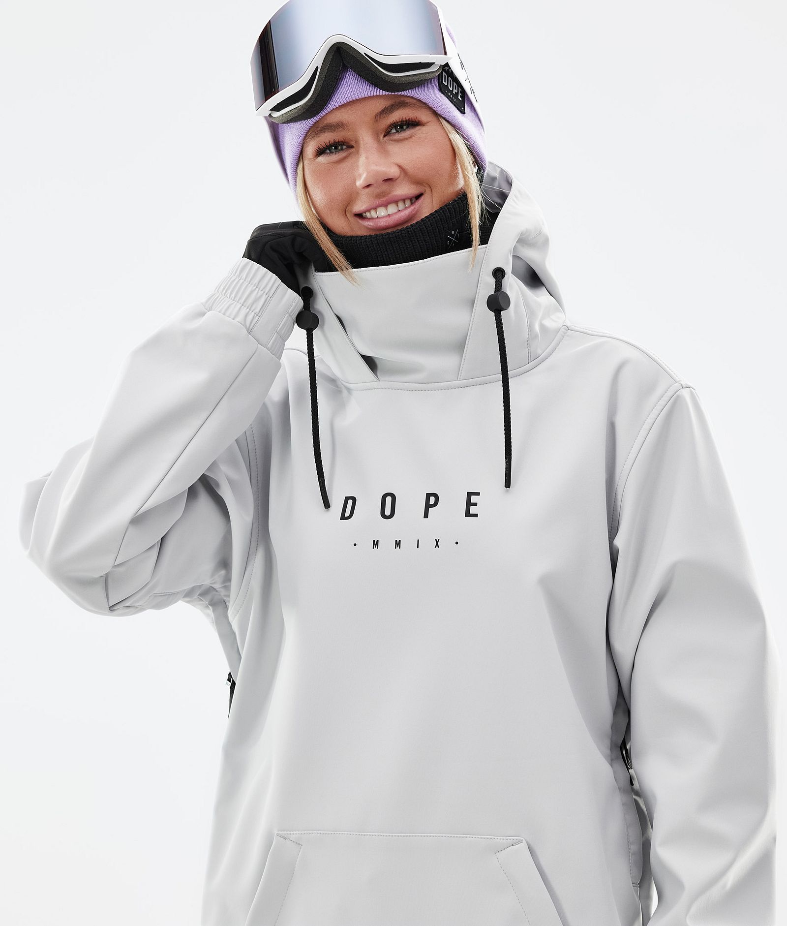 Dope Yeti W 2022 Lyžařská Bunda Dámské Peak Light Grey, Obrázek 3 z 8