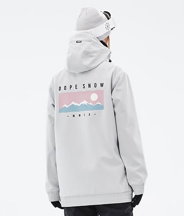 Dope Yeti W 2022 Snowboard Jacket Women Range Light Grey