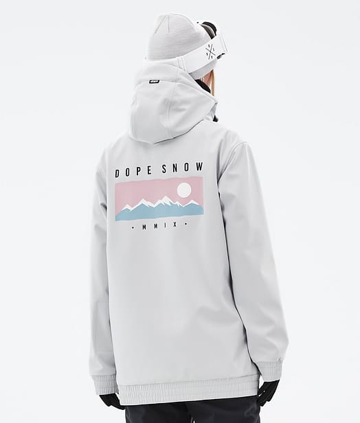 Dope Yeti W 2022 Snowboard Jacket Women Light Grey