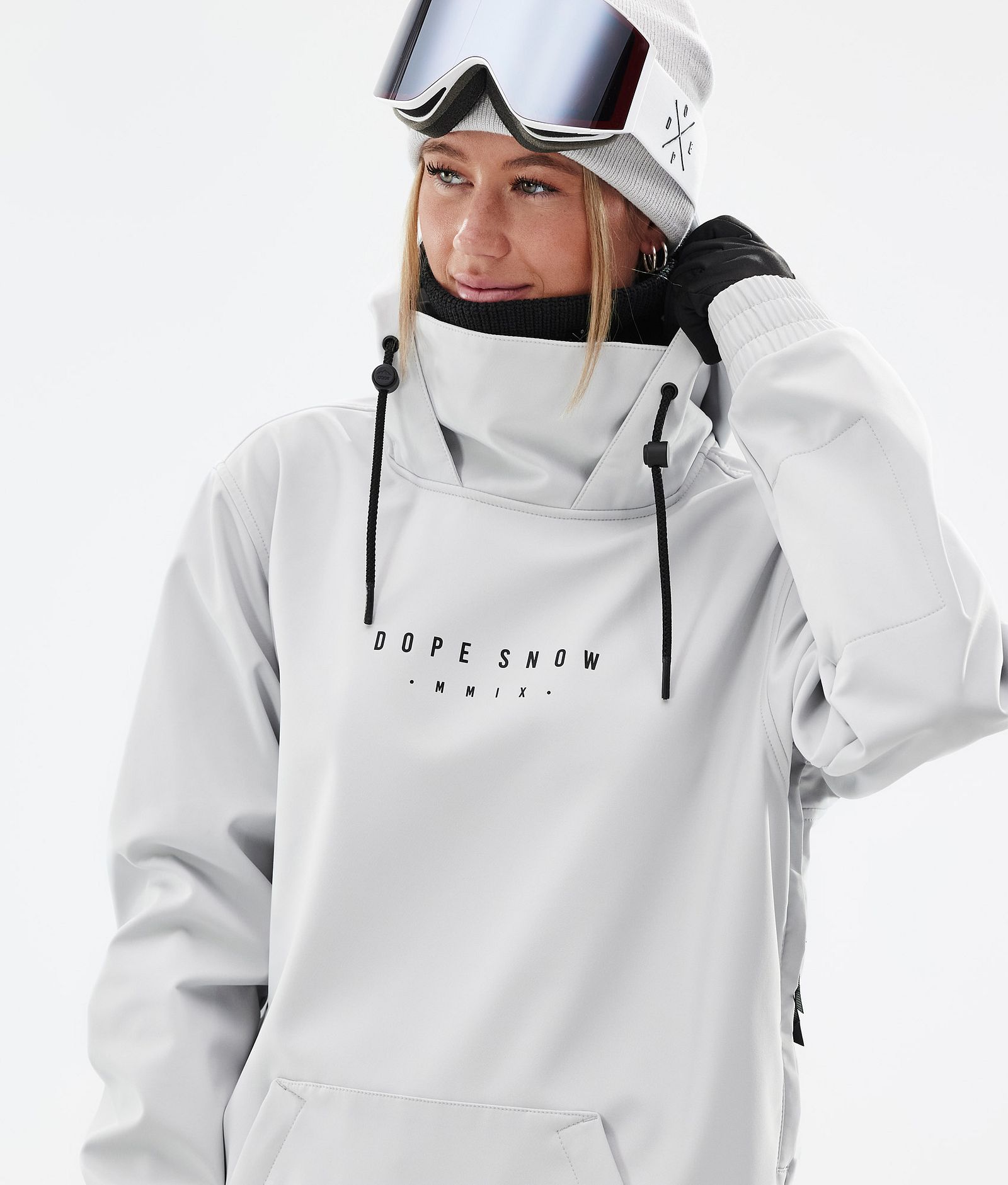 Dope Yeti W 2022 Giacca Snowboard Donna Range Light Grey Renewed, Immagine 3 di 8
