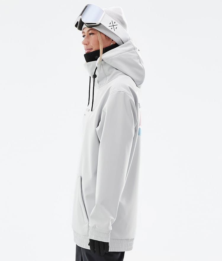 Dope Yeti W 2022 Ski Jacket Women Range Light Grey, Image 7 of 8