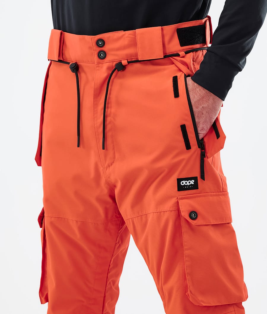 Dope Iconic Pantaloni Snowboard Uomo Orange Arancione