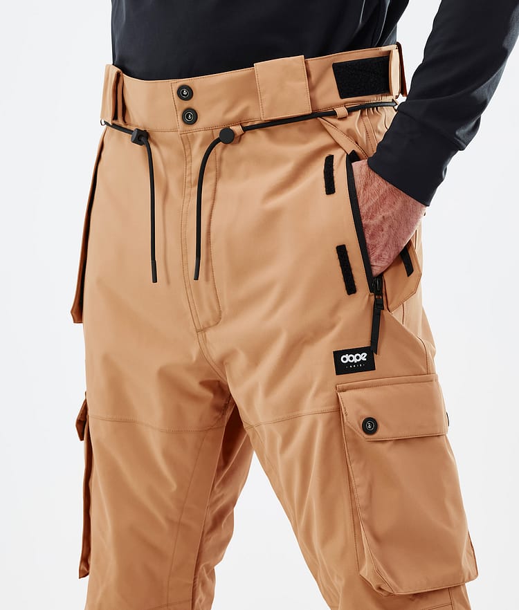 Dope Iconic Ski Pants Men Khaki Yellow, Image 4 of 6