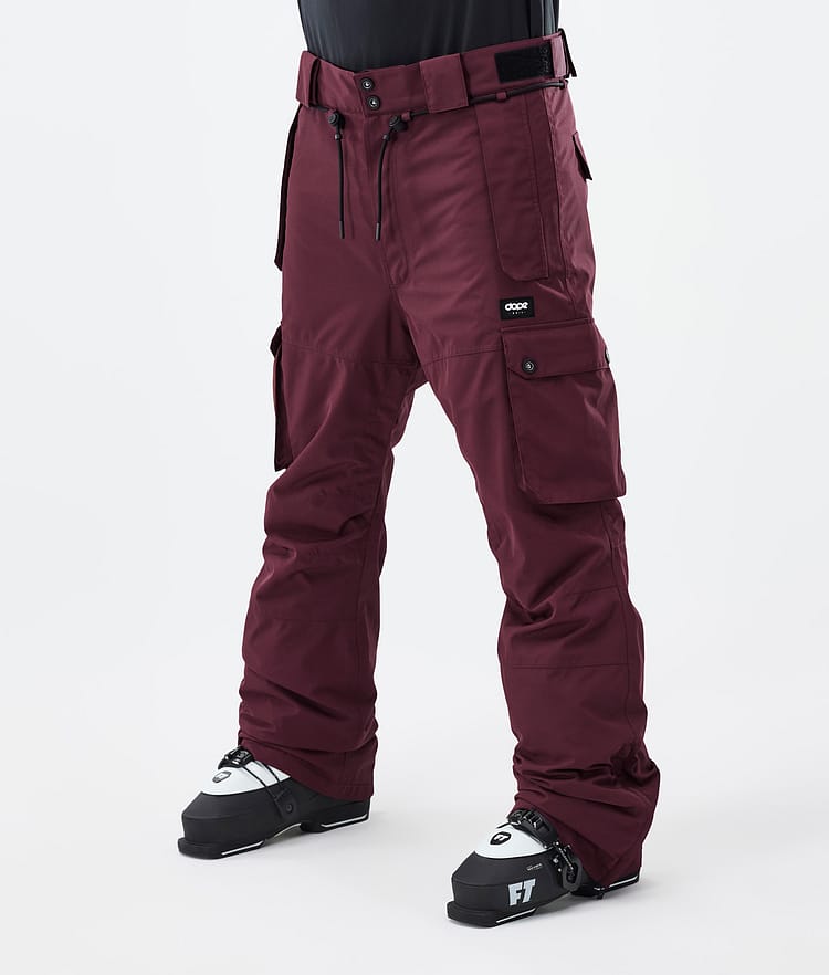 Dope Iconic Pantalones Esquí Hombre Don Burgundy - Color Burdeos