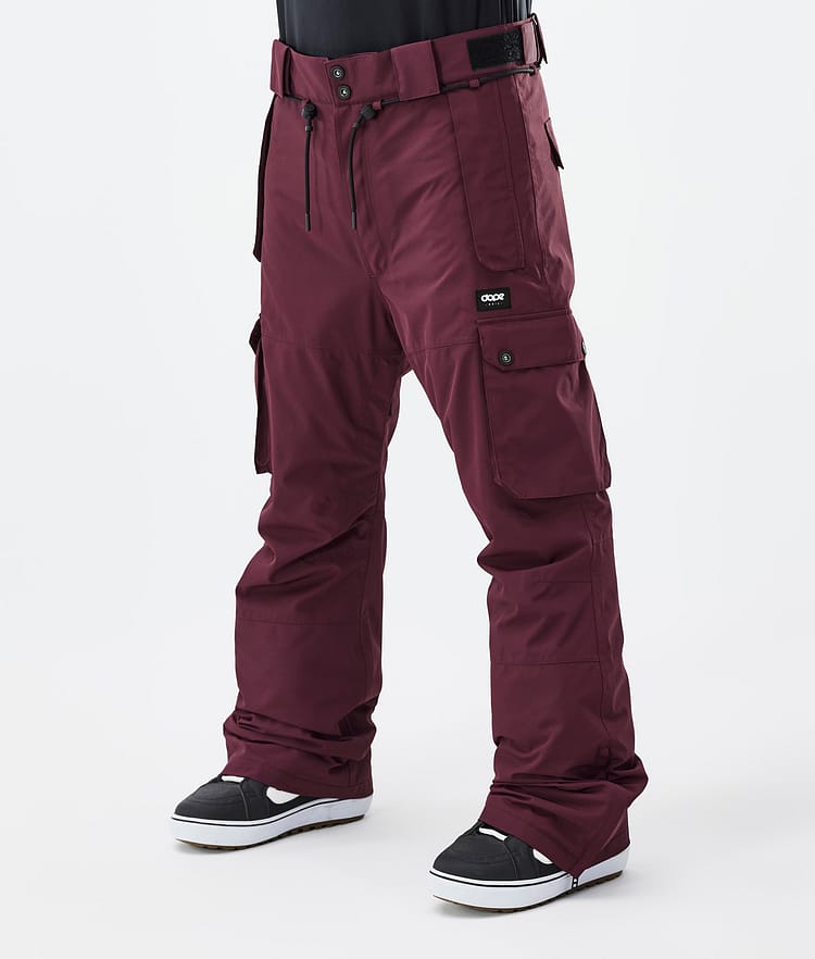 Dope Iconic Pantalones Snowboard Hombre Don Burgundy - Color Burdeos