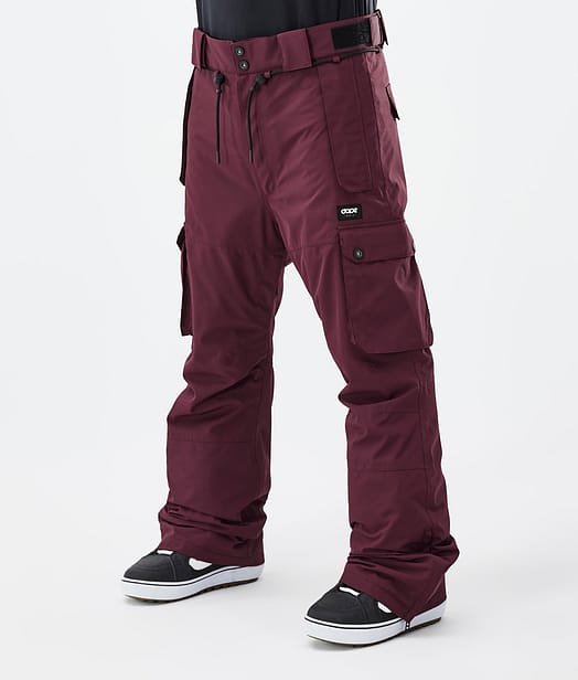 Dope Iconic Spodnie Snowboardowe Mężczyźni Don Burgundy