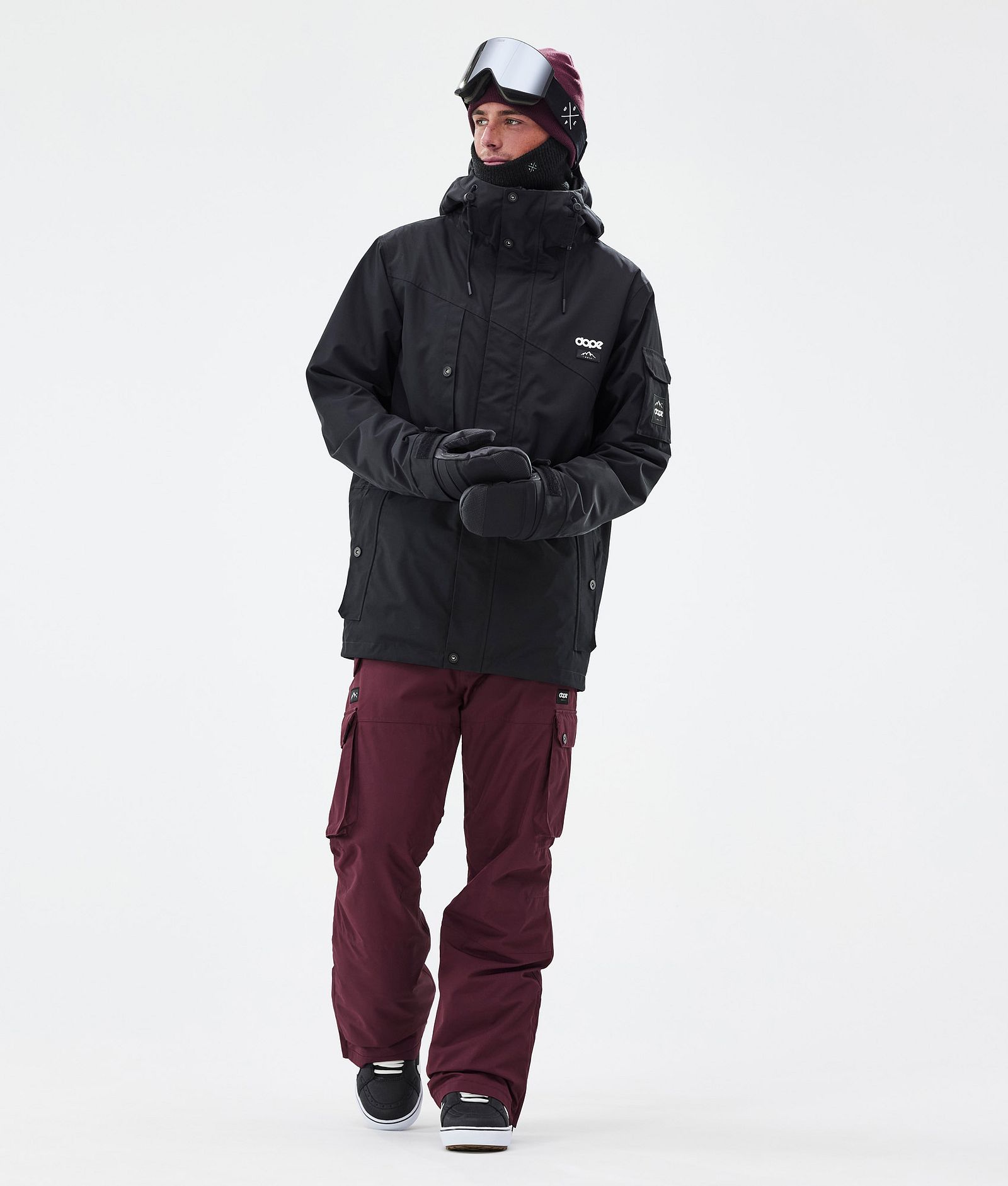 Dope Iconic Pantalon de Snowboard Homme Don Burgundy Renewed
