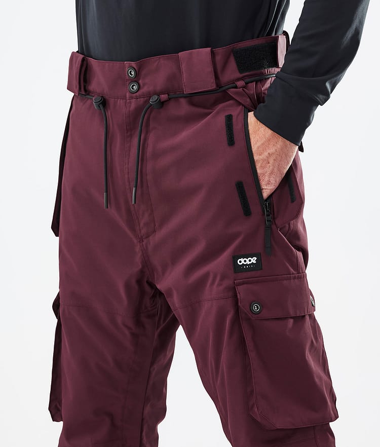 Dope Iconic Ski Pants Men Don Burgundy, Image 5 of 7