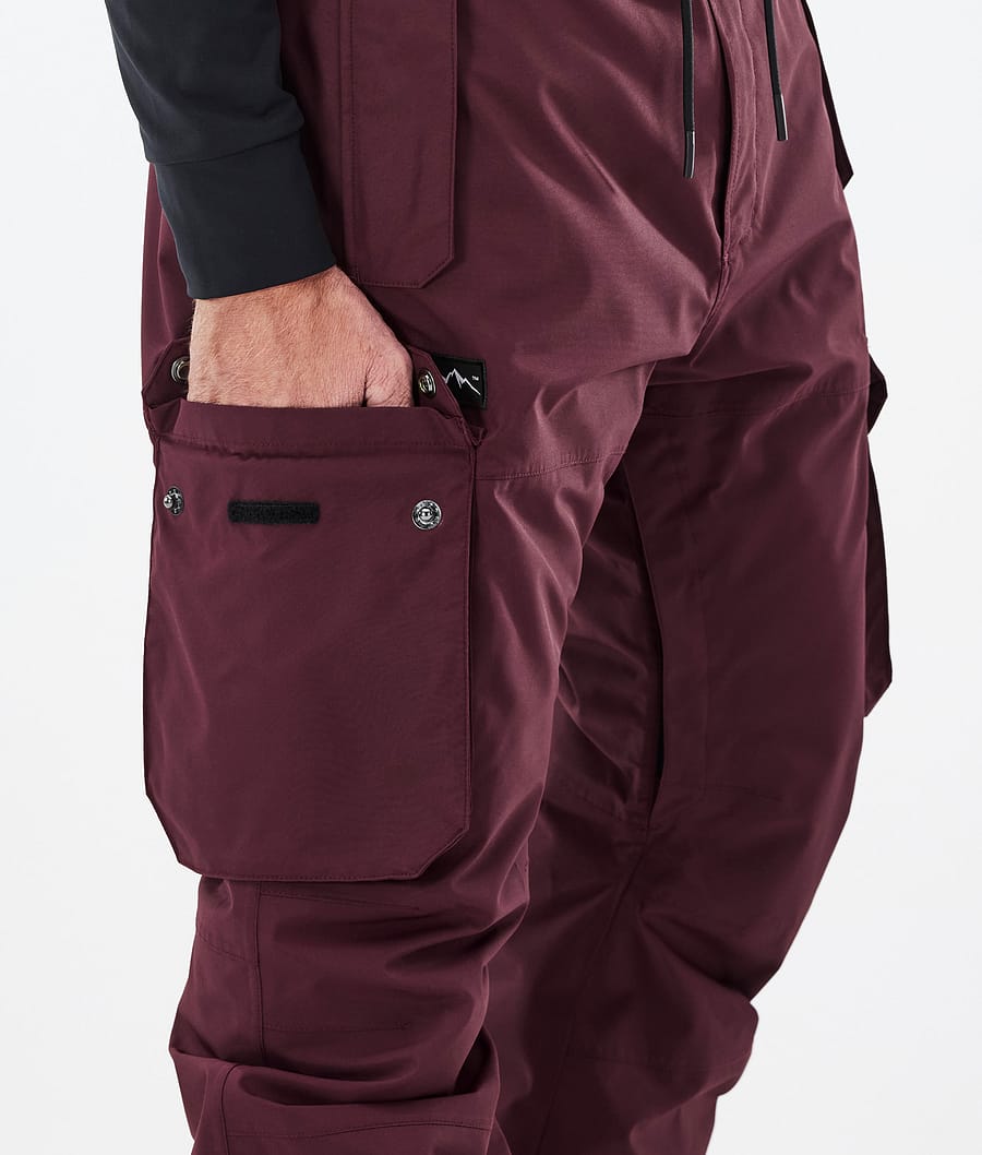 SNOWVERB Pantalon De Snowboard Ample Et Imperméable Pour Homme Et Femme, Unisexe, Isolation Chaude, Noir, T- Petit