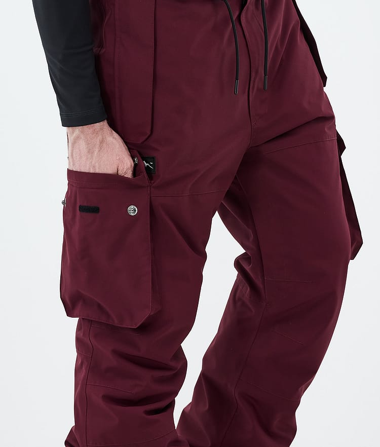 Dope Iconic Snowboard Pants Men Don Burgundy, Image 6 of 7