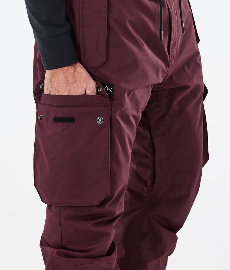 Dope Iconic Pantalon de Ski Homme Don Burgundy, Image 6 sur 7
