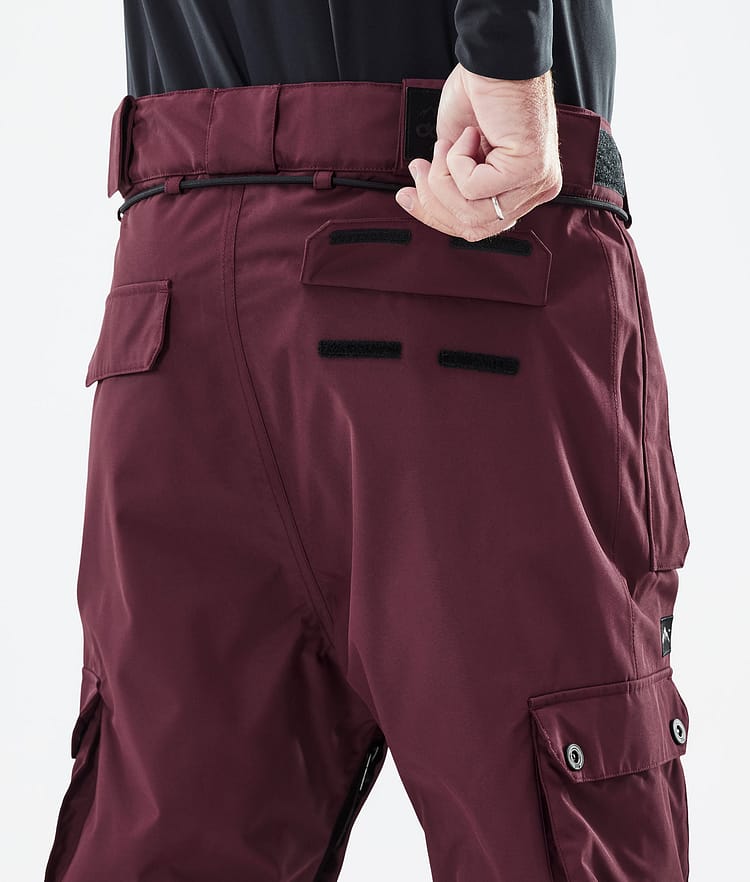 Dope Iconic Pantalon de Snowboard Homme Don Burgundy, Image 7 sur 7