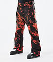 Dope Iconic Ski Pants Men Paint Orange