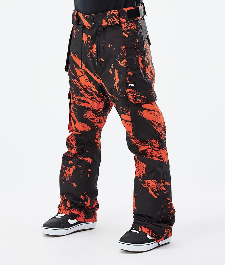 Dope Iconic Snowboard Pants Men Paint Orange, Image 1 of 6