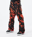 Dope Iconic Snowboard Pants Men Paint Orange