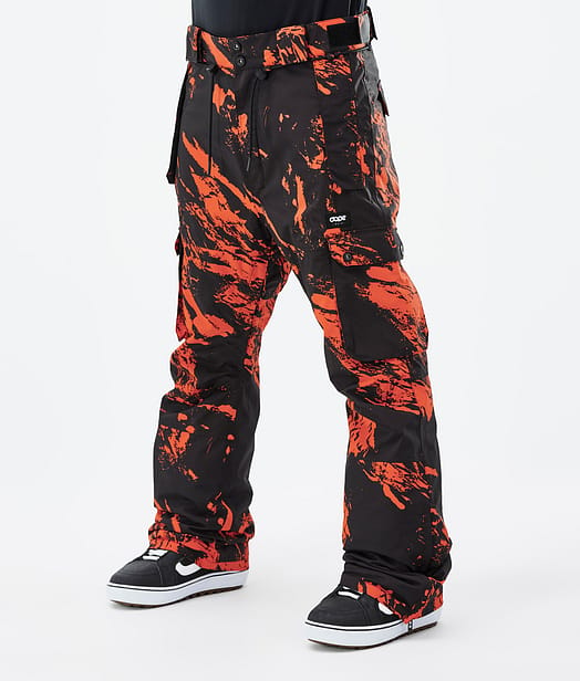 Dope Iconic Pantalon de Snowboard Homme Paint Orange