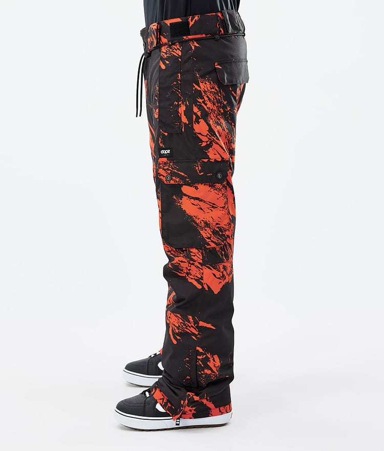 Dope Iconic Pantaloni Snowboard Uomo Paint Orange