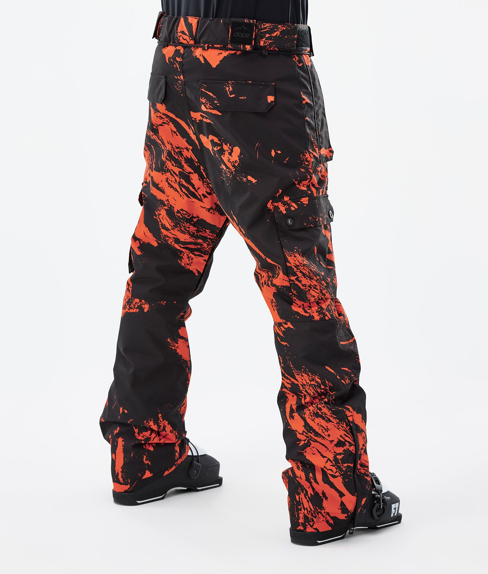 Dope Iconic Pantalon de Ski Homme Paint Orange