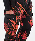 Dope Iconic Kalhoty na Snowboard Pánské Paint Orange