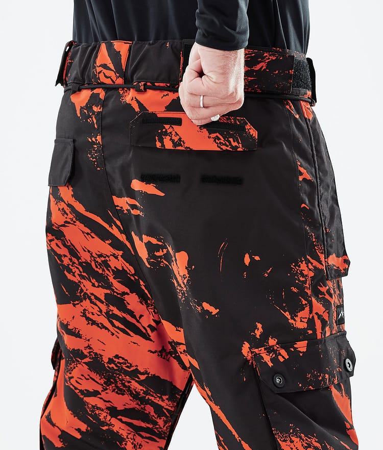 Dope Iconic Pantalon de Snowboard Homme Paint Orange, Image 6 sur 6