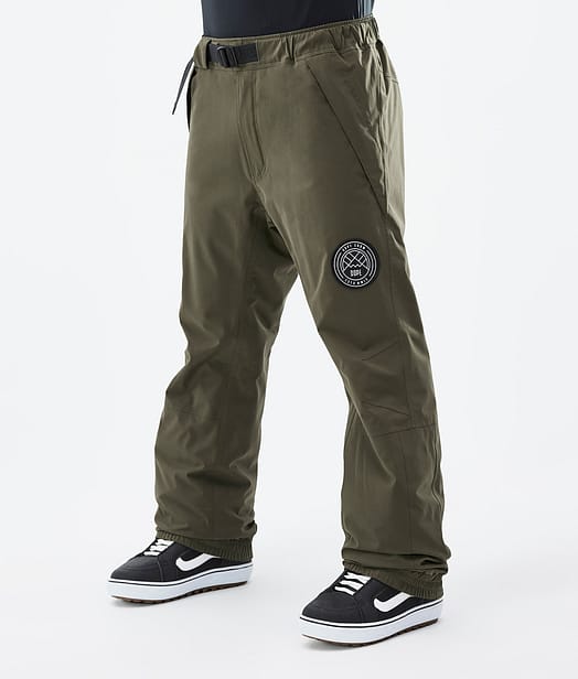 Dope Blizzard 2022 Spodnie Snowboardowe Mężczyźni Olive Green