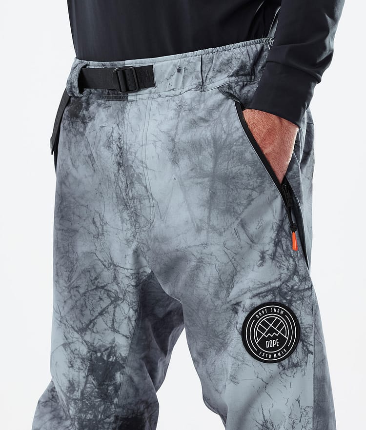 Dope Blizzard Track Pantalon de Snowboard Homme Greenish/Light  Grey/Black/Blue Steel - Vert